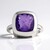 Anello in argento con Quarzo porpora pastello (MONOSONO COLLECTION)