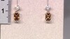 Pendientes en oro con Topacio tepetate