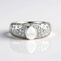 Anello in argento con Zircone (Adela Silber)