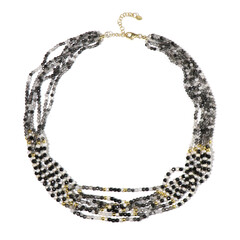 Edelstein-Silberhalskette