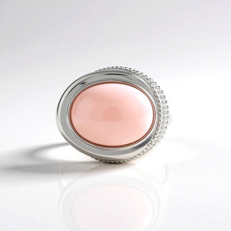 Anello in argento con Opale Rosa (Dallas Prince Designs)