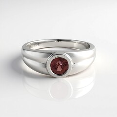 Anello in argento con Zircone Rosa