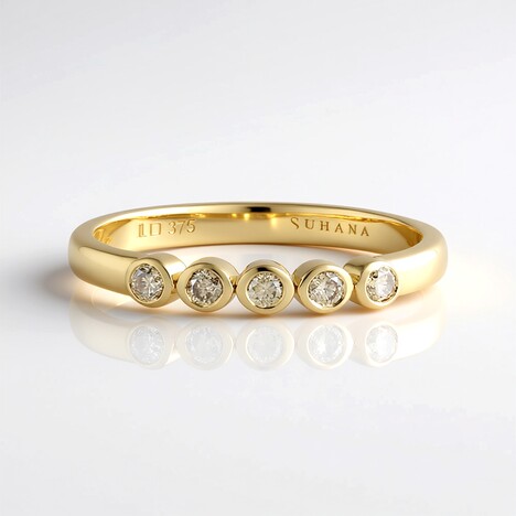 Anello in oro con Diamante Cioccolato I2 (SUHANA)