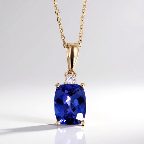 Collana in oro con Tanzanite AAA (CIRARI)