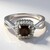 Anello in argento con Quarzo Fumè