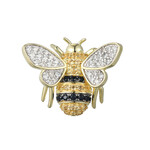 Zilveren broche met zirkonen (Adela Silber)