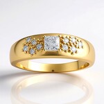 Anello in oro con Diamante SI1 (G) (Annette)