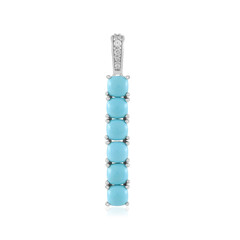 Colgante en plata con Turquesa bella durmiente (Faszination Türkis)