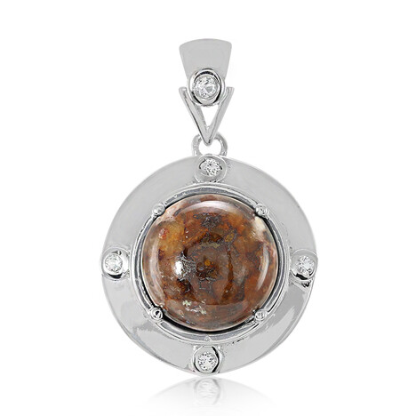 Dinosaurier-Quarz-Silberanhänger