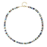 Edelstein-Silberhalskette