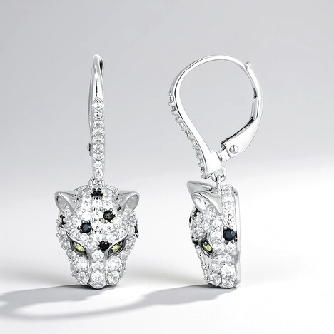 Orecchini in argento con Zircone (Adela Silber)