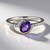 Anello in argento con Ametista del Marocco