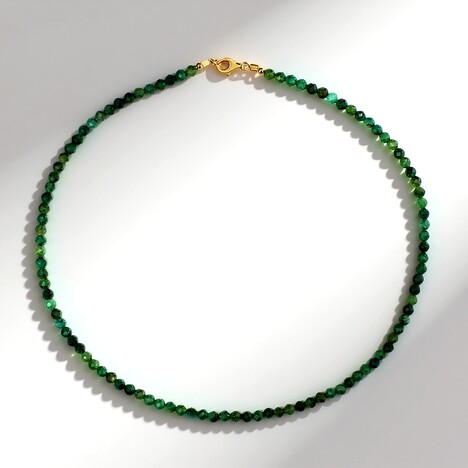 Collana in argento con Giada Africana