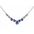 Collar en oro con Zafiro azul Ceylon (CIRARI)