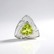 Colgante en plata con Cuarzo del Ouro Verde (MONOSONO COLLECTION)