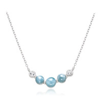 Collier en argent et Larimar