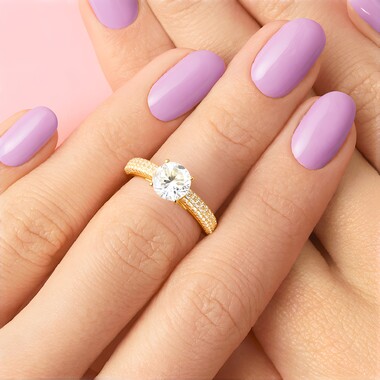 Bague en argent et Topaze blanche (Adela Silber)