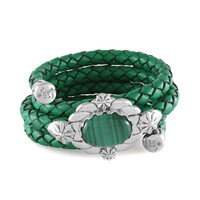 Armband met een Malachiet (Desert Chic)