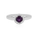 Anello in argento con Ametista del Marocco