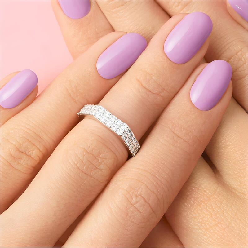 Anello in argento con Zircone