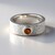 Bague en argent et Zircon cognac