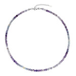 Collana in argento con Fluorite