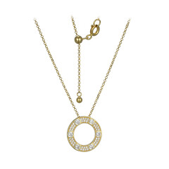 Collier en argent et Zircon (Adela Silber)