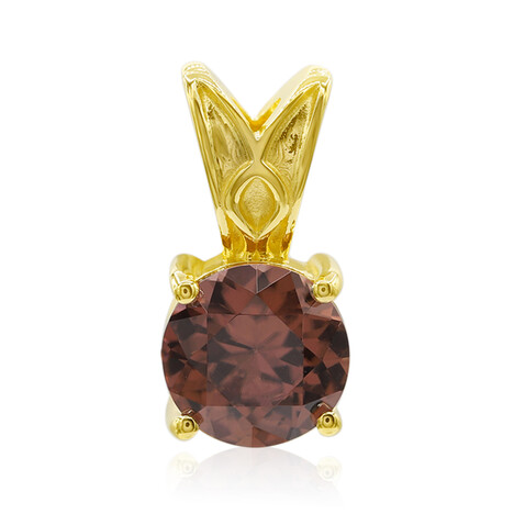 Colgante en oro con Zircón rosado