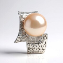 Ciondolo in argento con Perla Ming Porpora