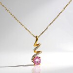 Collana in oro con Zaffiro Rosa (CIRARI)