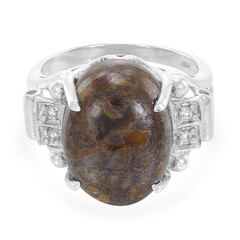 Anello in argento con Quarzo Dinosauro