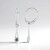 Orecchini in argento con Diamante Blu I2