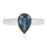 Bague en argent et Kyanite bleu pétrole