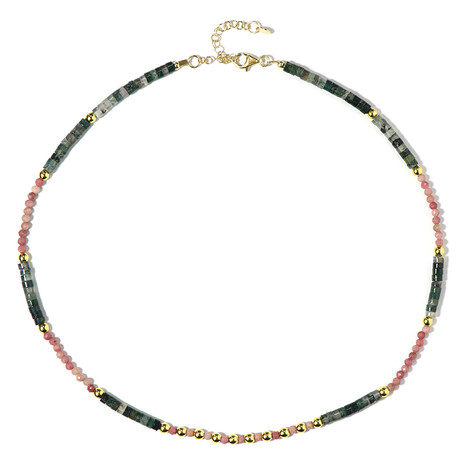 Edelstein-Silberhalskette (Riya)