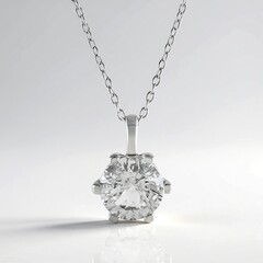 Collana in argento con Quarzo Bianco