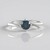 Anello in oro con Diamante Blu I2