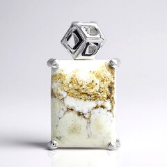 Ciondolo in argento con Magnesite
