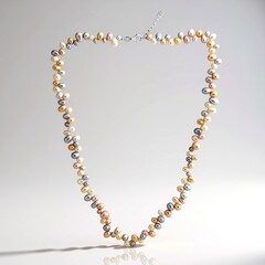 Collana in argento con Perla d'Acqua Dolce Bianca