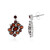 Mozambique Garnet Silver Earrings