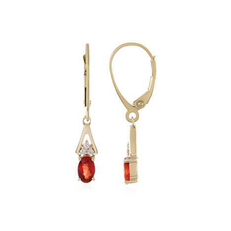 Orecchini in oro con Rubino Tanzania