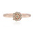Anillo en plata con Diamante chocolate I2