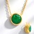 Collana in argento con Smeraldo pozzo D8 (Gems en Vogue)
