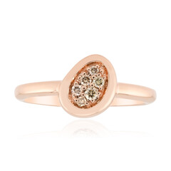 Anillo en oro con Diamante rosa de Francia de Argyle SI1
