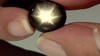 Piedra preciosa con Zafiro estrella negra 16,605 ct