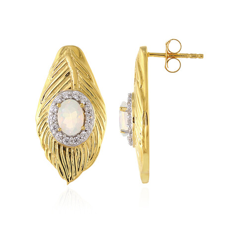 Orecchini in argento con Opale di Welo