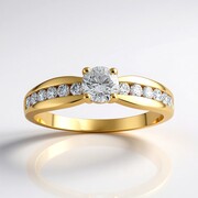 Bague en or et Diamant SI1 (G) (Annette)