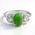 Anello in argento con Crisoprasio Imperiale
