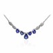 14K Ceylon Blue Sapphire Gold Necklace (CIRARI)