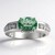 Anello in argento con Fluorite Verde (Pallanova)
