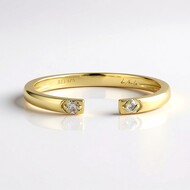 Bague en or et Diamant champagne I2 (de Melo Gold)